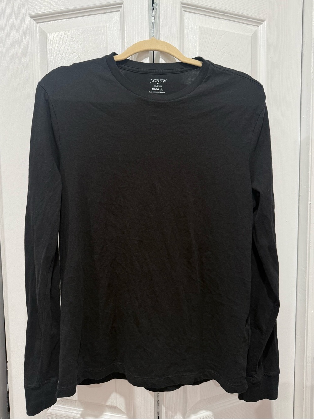 J. Crew Men’s Black Long-Sleeve Crewneck Tee